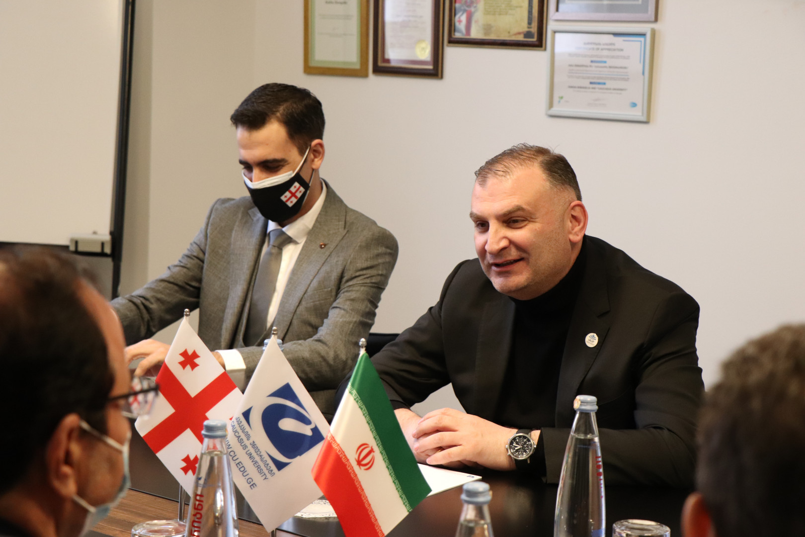  საქართველოში ირანის ისლამური რესპუბლიკის ახალი ელჩის პირველი სამეცნიერო ვიზიტი კავკასიის უნივერსიტეტში